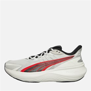 Puma Mens Pulse Pro Neutral Cushioned Running Shoes Feather Gray/Puma Black/For All Time Red