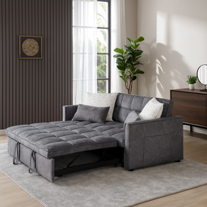 Lagan Dark Grey 2 Seater 4ft Sofa Bed