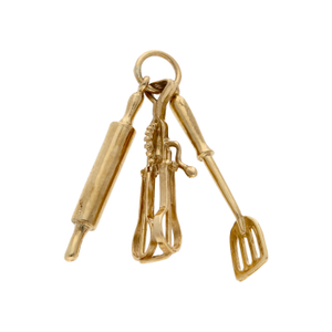 Pre-Owned 9ct Yellow Gold Baking Utensils Charm