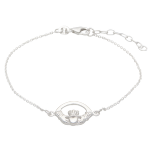 New Sterling Silver Claddagh Bracelet