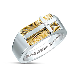 Strong In Faith Ring Size 11.5