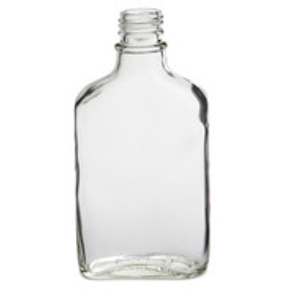 200 ml Clear Glass Flask Bottles (Cap Not Included) - 343164-K