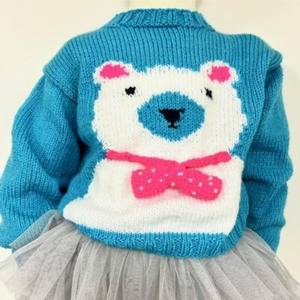 Polar Bear Sweater in Cygnet Glittery DK (CY1844) - PDF - Print at Home
