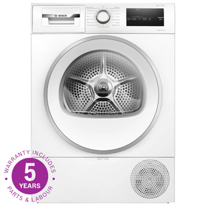 Bosch Series 4 WTH85224GB, 8KG, Heat Pump Tumble Dryer, White