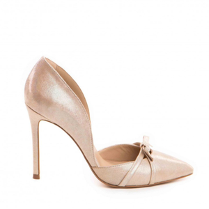 Tessa Pearl-Beige Leather Stiletto Pumps (2 UK)