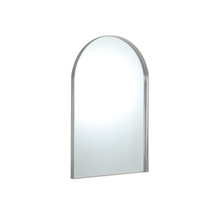 Arco Framed Mirror 600x900mm Brushed Nickel
