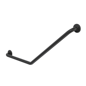 Care Support Grab Rail 140 Degree 450x700 Angled Left Matte Black [287264]