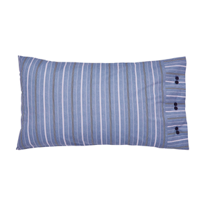 Ellis Pair of Standard Pillowcases, Navy Blue