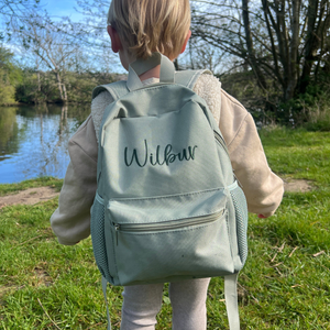 Mabel & Fox - Personalised Kids Mini Backpack - Sage