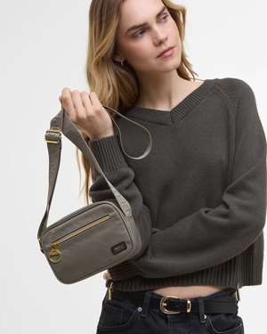 Barbour International Qualify Womens Micro Crossbody Bag - Dusky Khaki