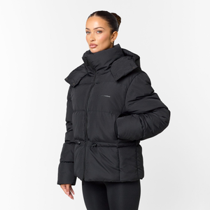 Adjustable Waist Puffer | Black