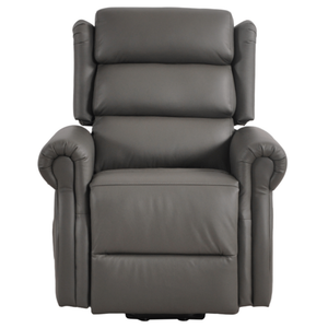 Kingsbury Grey Leather Rise and Recline Mobility Chair