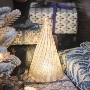 LED-Weihnachtsbaum aus Glas