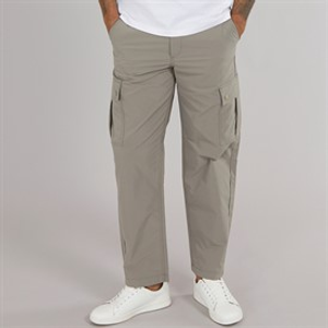 JACK & JONES Mens Karl Kurtis Snap Cargo Trousers Silver Sage