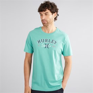 Hurley Mens Hurley Surf Co Graphic T-Shirt Vapor Green