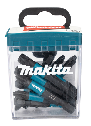 Makita E-12413 Impact Black PZ2 x 50mm Bits - Pack of 10