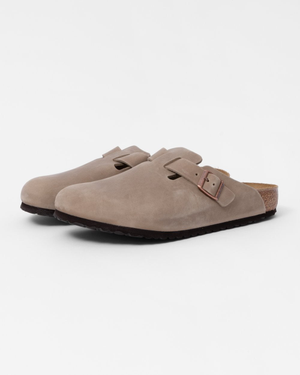 Birkenstock Boston Oiled Nubuck Leather Unisex Clogs - Tobacco Brown