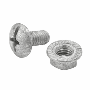 M6x25mm Cable Tray Bolt Flange Nut x 100 (HDG)