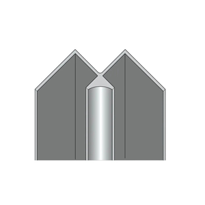 Aqua Pure Aluminium Internal Corner Trim Bright Silver 2400 x 10.5mm