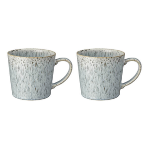 Denby Halo Speckle Set Of 2 Large Mugs