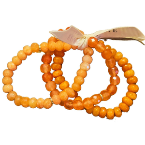 Mixed Rock Bracelet - Orange