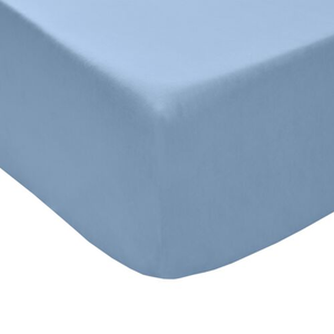 DOUBLE FITTED SHEET Luxury Percale Airforce Blue 12B