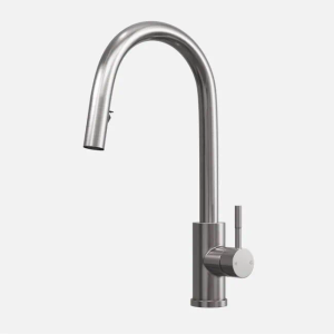 Tuscany Side Lever Pullout Tap Brushed Nickel