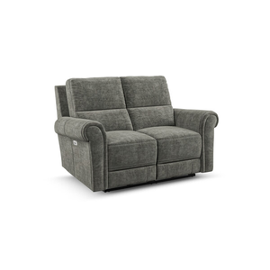 Colorado Electric Reclining Modular Group 8 in Plush Charcoal Fabric