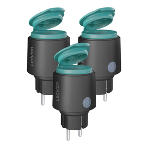 3x WLAN Steckdose Outdoor - Inkl. Stromzähler - IP44 - Smarte Steckdose