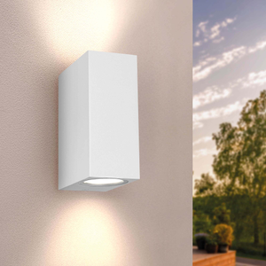 LED Wandleuchte - Cube Weiß - Beidseitig - IP54