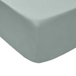 DOUBLE FITTED SHEET Luxury Percale Sage 8B