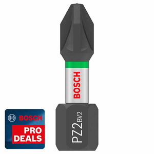 Bosch 2607002804 PRO Pozidriv Impact Bits, PZ2, 25 mm (25 Pieces)