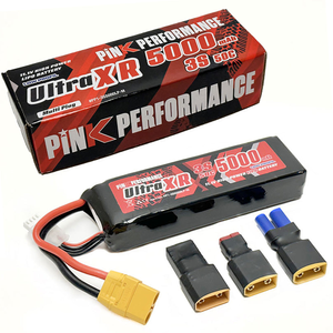 Pink Performance Ultra XR 5000mAh 3S 50C 11.1V Low Profile LiPo RC Battery