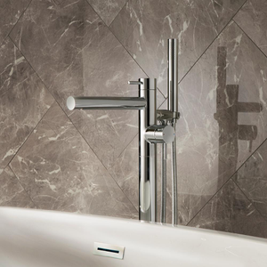 Milano Otto - Modern Freestanding Bath Shower Mixer Tap - Chrome