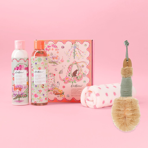 Sisal Body Brush & Cath Kidston Carnival Parade Bath Gift Set