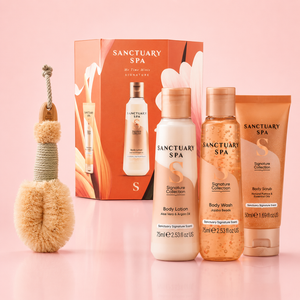 Sisal Body Brush & Sanctuary Spa Me Time Minis