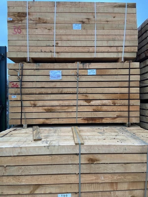 New Treated Brown Hardwood Sleepers