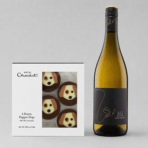 Hotel Chocolat Dapper Dogs & Ali Di Api Pinot Grigio