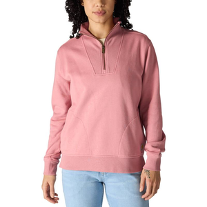 Relaxed Fit TENCEL Half-Zip Mock-Neck Sweatshirt