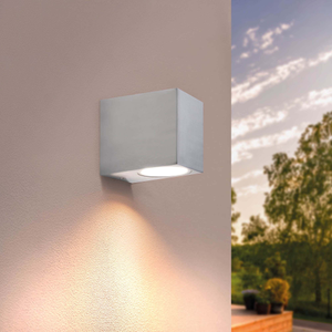 LED Wandleuchte - Dimmbar - IP54 - GU10 Fassung - Edelstahl  - Innen- und Außenbereich