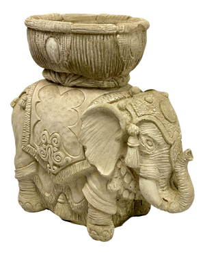 Cast Concrete Elephant Garden Planter