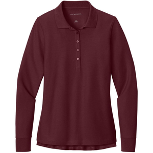 Port Authority Women's Wearever Signature Pique Long Sleeve Polo