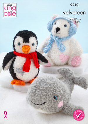 Polar Creatures in King Cole Velveteen (9210)