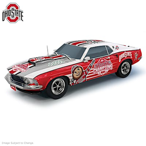 Ohio State 2024 National Champions Ford Mustang Sculpture
