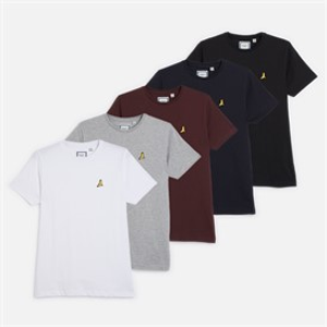Brave Soul Boys Five Pack T-Shirts Multi