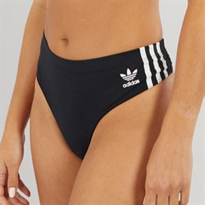 adidas Originals Womens Adicolor Comfort Flex Cotton Thong Black