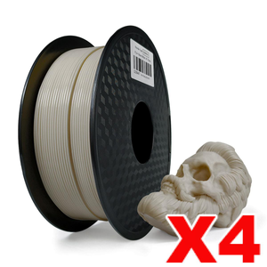 4 x PLA+ 3D Filament 1.75mm Bone - 1KG