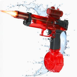 funiq Electric Water Pistol with LED Light and Electric Continuous Emission - Red