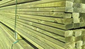 Planed Rounded Edge Softwood Fencing Slats