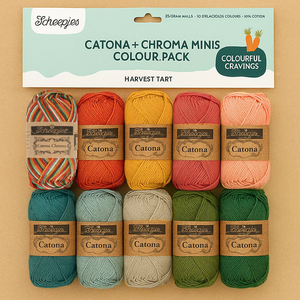 Sachet de 10 pelotes Scheepjes Catona Colour Pack - Harvest tart